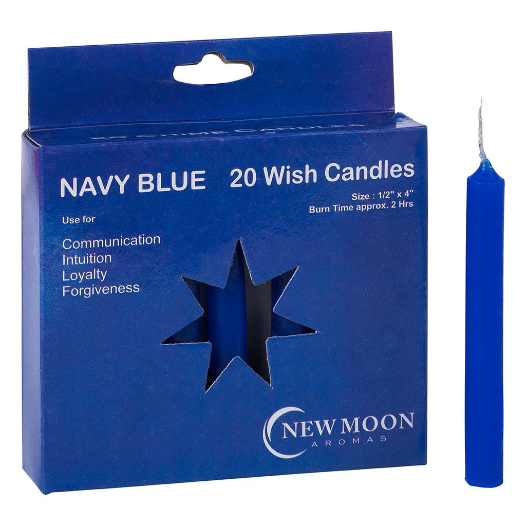 NEW MOON AROMAS - NAVY BLUE WISH CANDLES