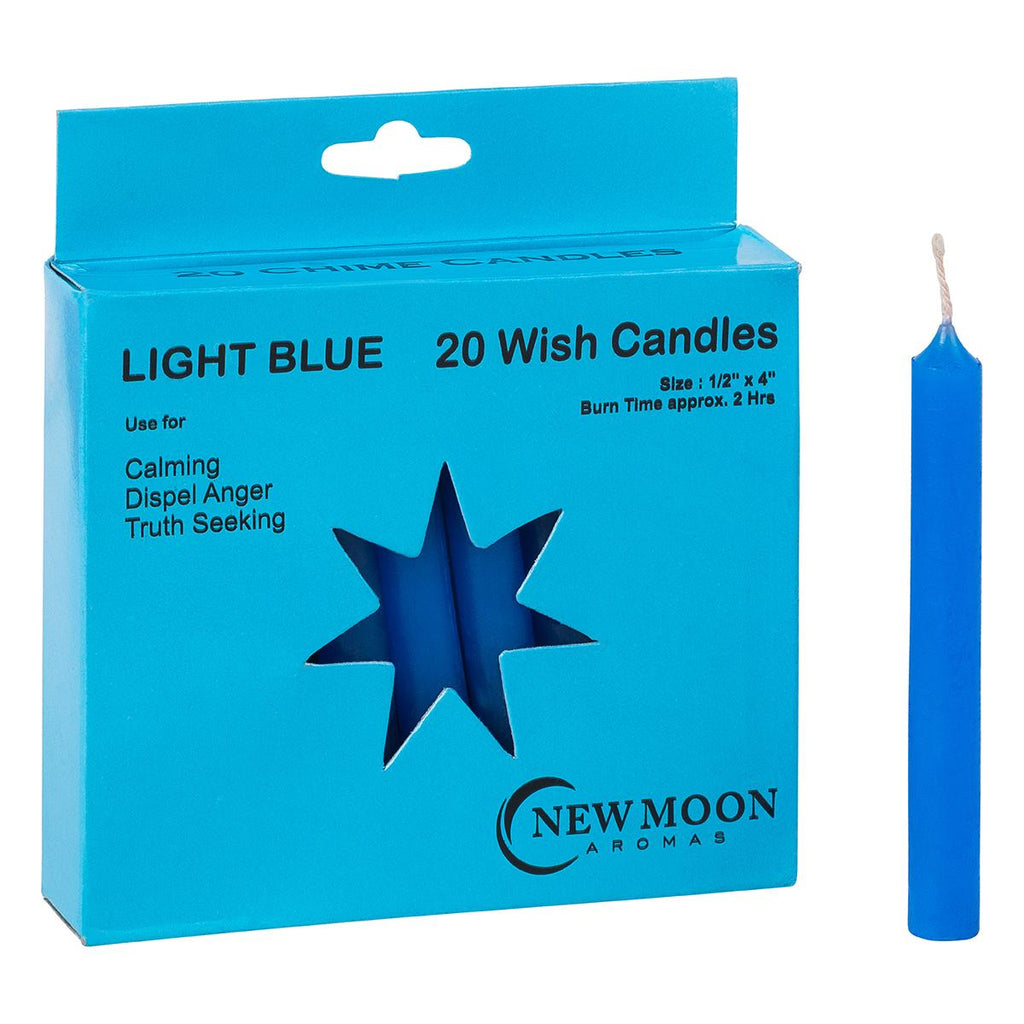 NEW MOON AROMAS - LIGHT BLUE WISH CANDLES