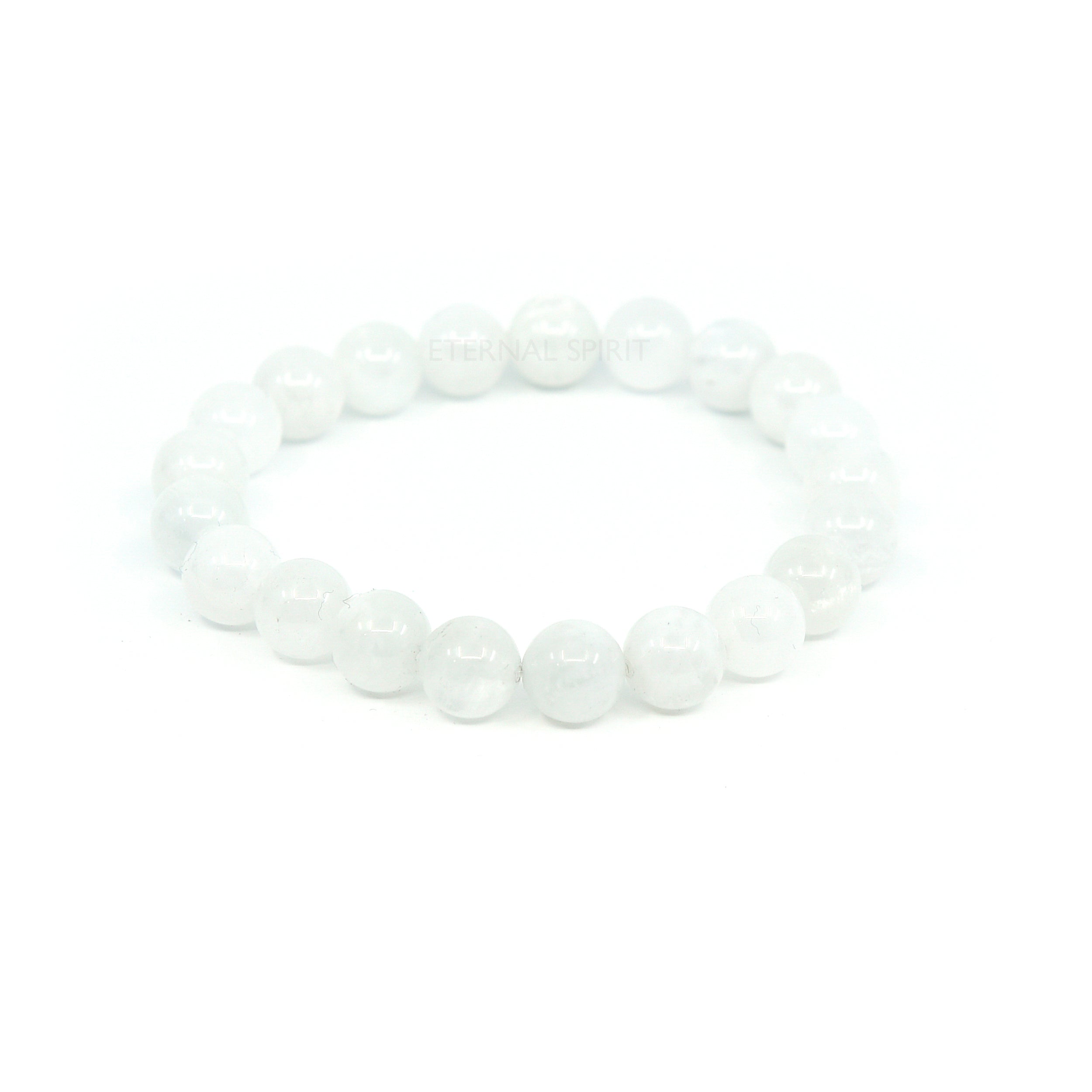 Elegant and Cute - Natural Blue White Moonstone/Pink Crystal Bracelet -  Shop panda-y Bracelets - Pinkoi