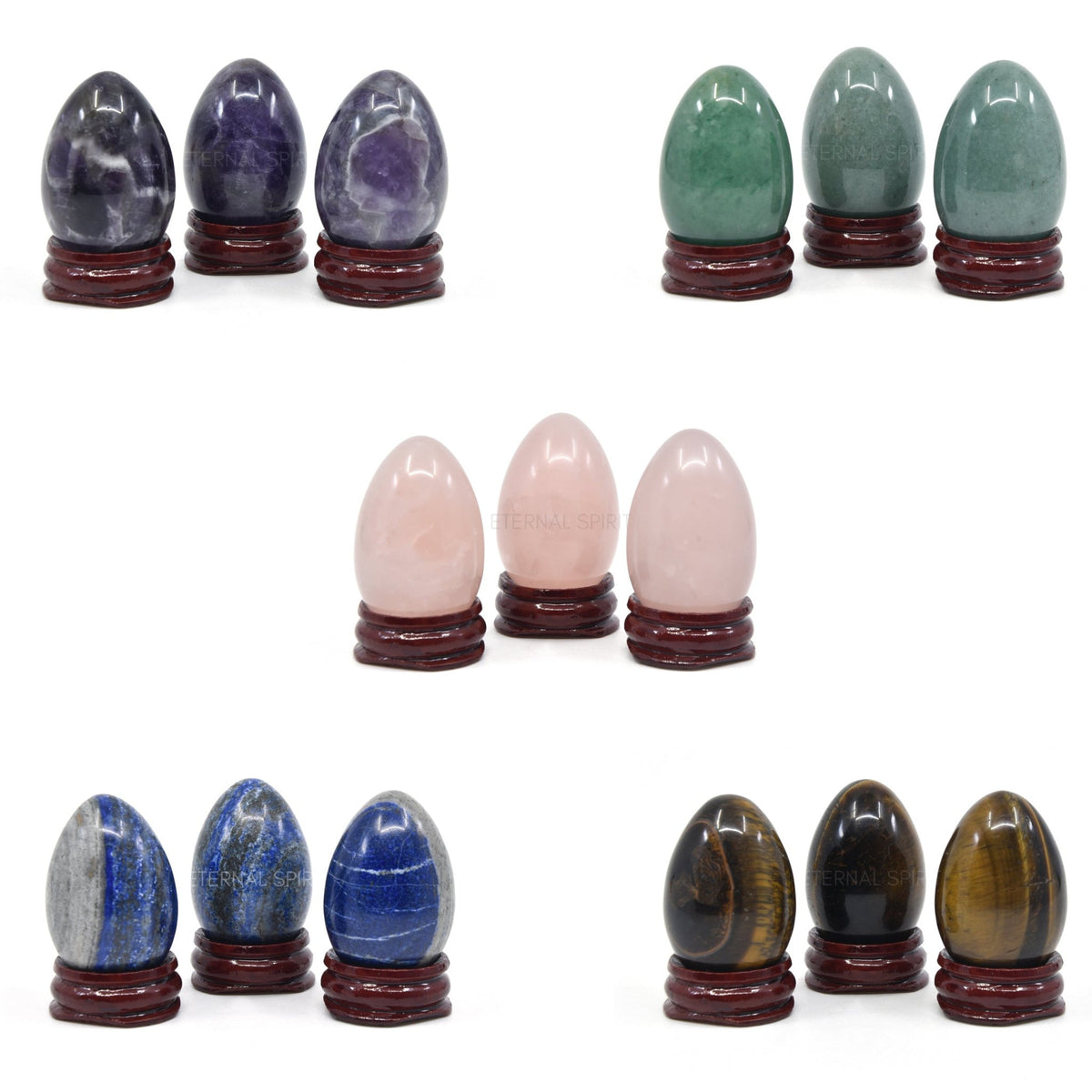 Assorted Crystal Eggs (40mm) - Natural Beauty with Holistic Benefits ...